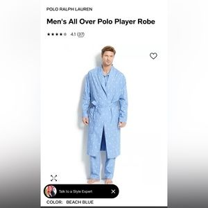 Men’s POLO Ralph Lauren Beach Blue Robe